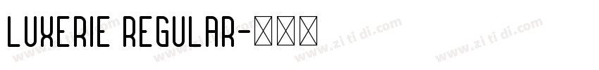 Luxerie Regular字体转换